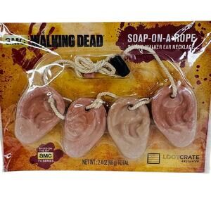 AMC The Walking Dead Soap on a Rope Daryl's Walker Ear Necklace Loot Crate NEW‎